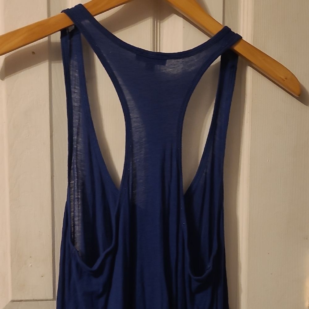 Express Blue Backless Tank Top - Picture 9 of 11